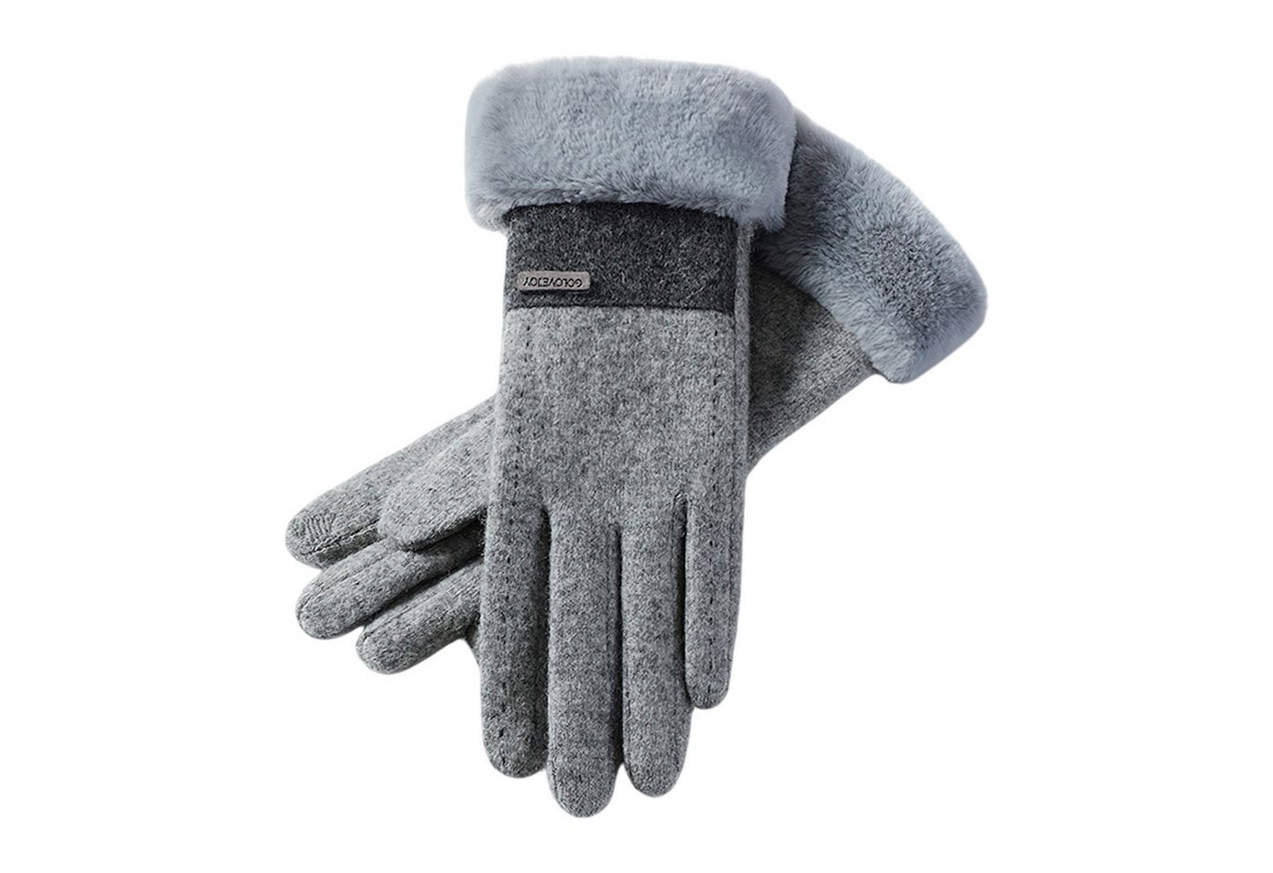 Refttenw Fleecehandschuhe Damen Touchscreen Winterhandschuhe,Warme Handschuhe,Fleecegefüttert von Refttenw