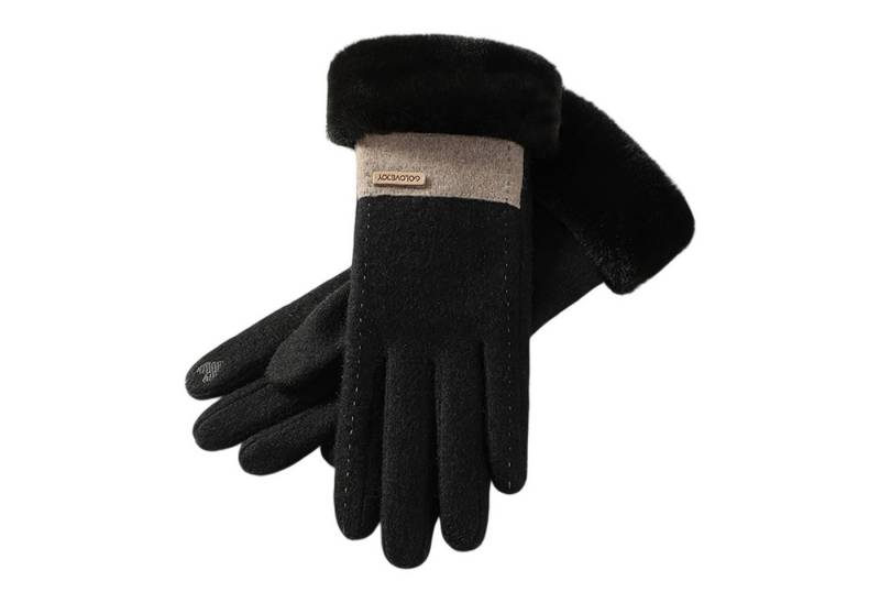 Refttenw Fleecehandschuhe Damen Touchscreen Winterhandschuhe,Warme Handschuhe,Fleecegefüttert von Refttenw