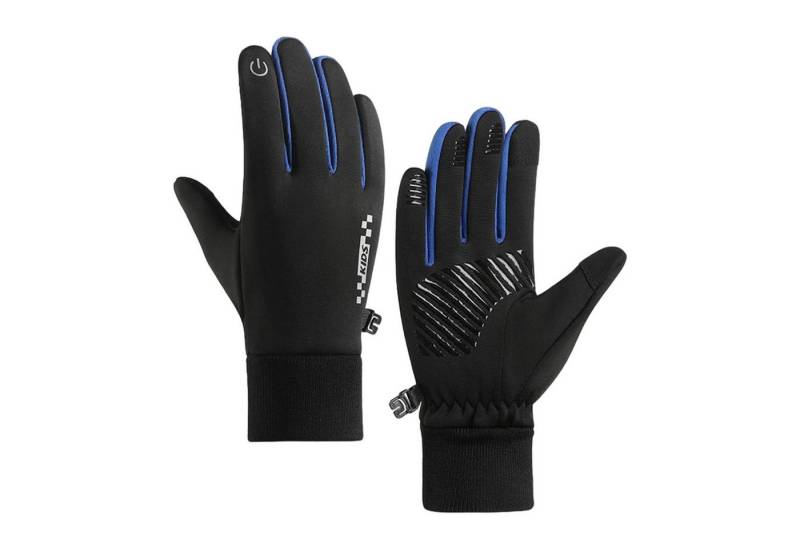 Refttenw Fleecehandschuhe Kinder Winterhandschuhe Outdoor Fahrradhandschuhe Thermo Fleece Touch-Screen, Rutschfeste und Winddichte von Refttenw