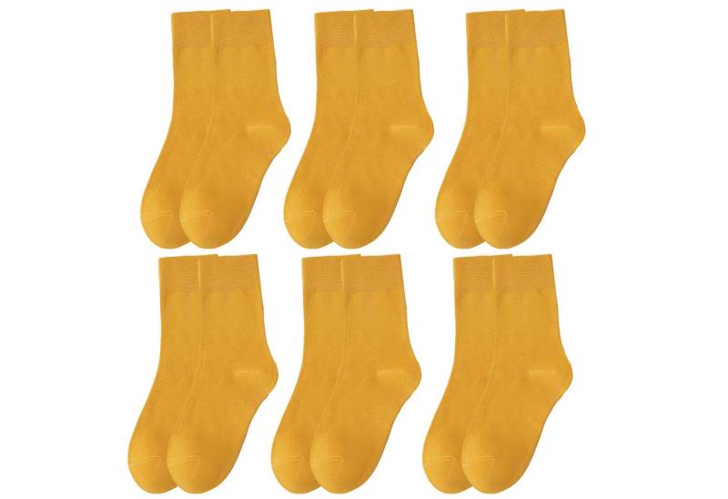 Refttenw Freizeitsocken 6 Paar Damen Baumwollsocken Sportsocken Crew Socken Sportsocken (Set, 6 Paar) Bequem, Weich, Atmungsaktiv von Refttenw
