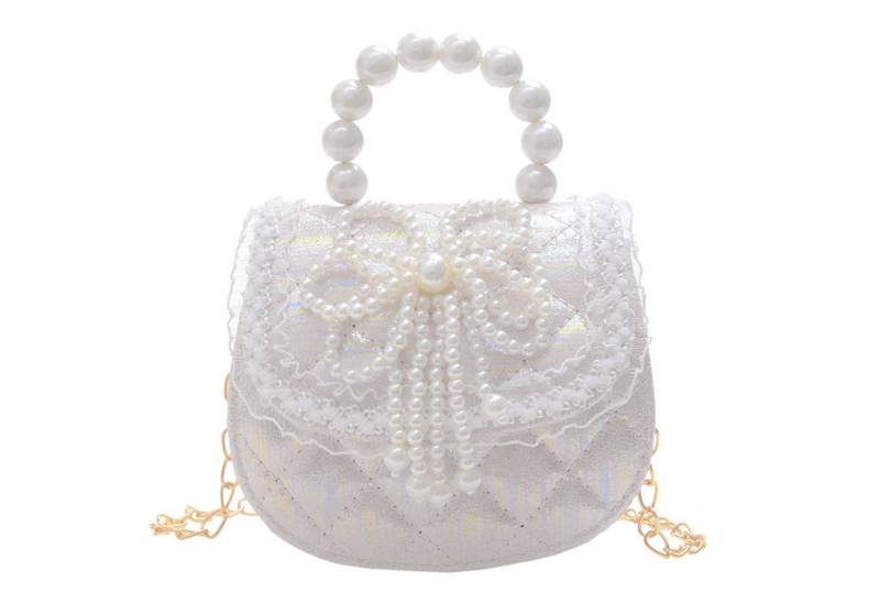 Refttenw Geldbörse Kinder Perlenschleife Geldbörse, Mädchen mini Handtasche Umhängetasche von Refttenw