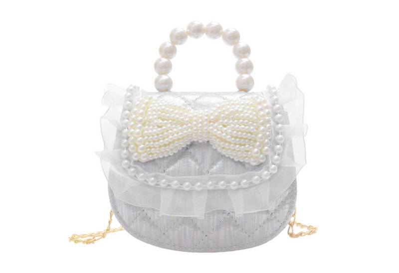 Refttenw Geldbörse Kinder Perlenschleife Geldbörse, Mädchen mini Handtasche Umhängetasche von Refttenw