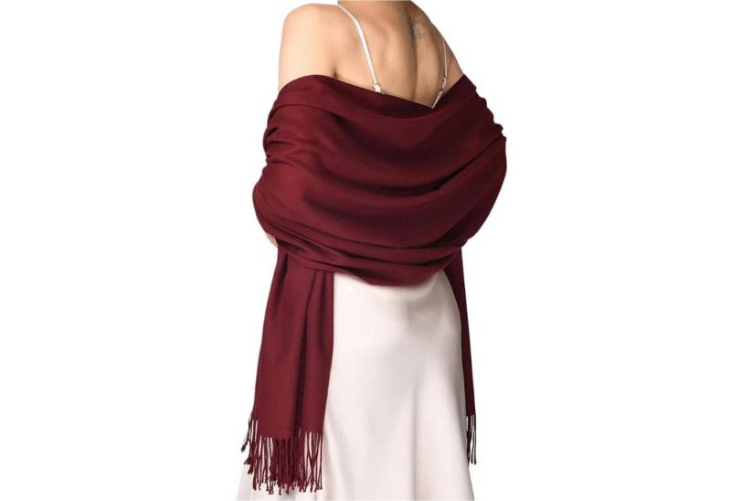 Refttenw Halstuch Damen Stole mit Schnalle,Funkelnde Tücher,Schal Mit Fransen von Refttenw