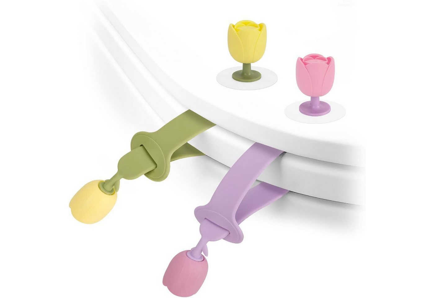 Refttenw Haltegriff 2er-Set Silikon-Toilettensitzgriff, Toilettendeckelheber Refttenw Haltegriff 2er-Set Silikon-Toilettensitzgriff, Toilettendeckelheber von Refttenw