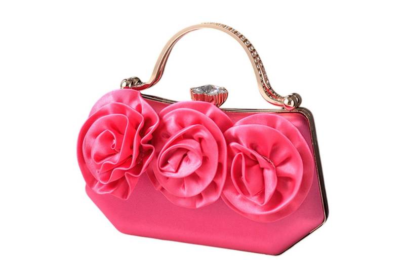Refttenw Handtasche Abendtasche aus Seide, Partytasche mit Blumenmuster,Umhängetasche von Refttenw