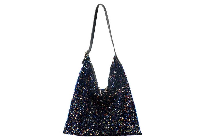Refttenw Handtasche Pailletten Handtasche,Unterarm Tasche,V-Typ-Damenhandtasche, einstellbar von Refttenw