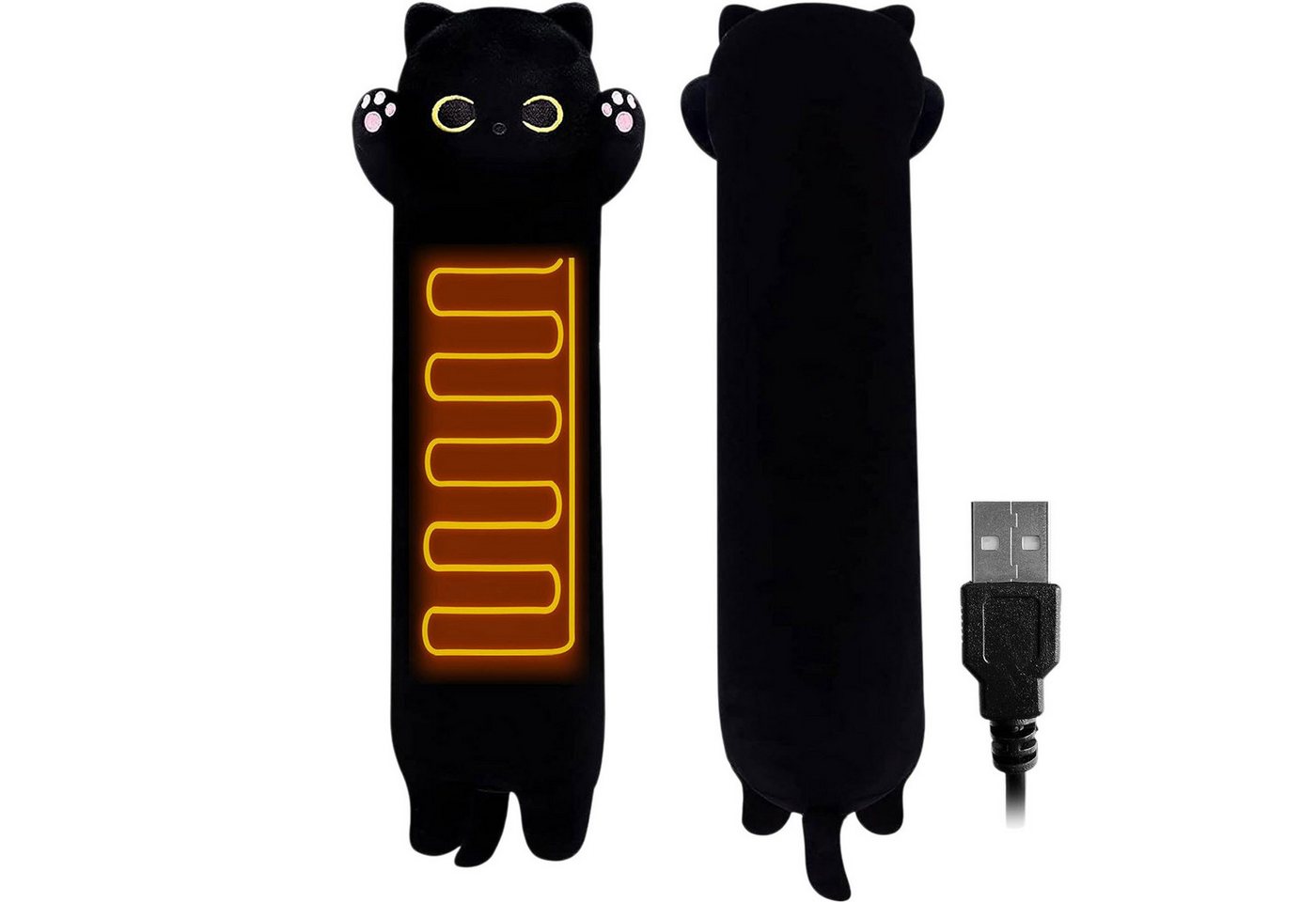 Refttenw Heizkissen Katzen Heizdecke,Heizkissen Usb für Periode,mit 5 Temperaturstufen von Refttenw