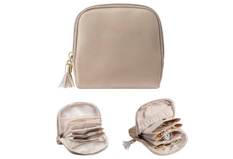 Refttenw Kosmetiktasche Schmuckaufbewahrungstasche,Mini-Geldbörse,Kosmetiktasche mit Quaste von Refttenw