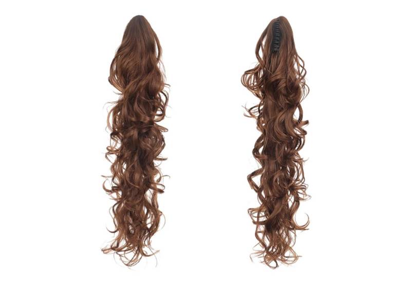 Refttenw Kunsthaarperücke Ponytail Extensions 70cm Gewellt Lockig Kunsthaare Lang Haar, Klammer Clip in Extensions von Refttenw