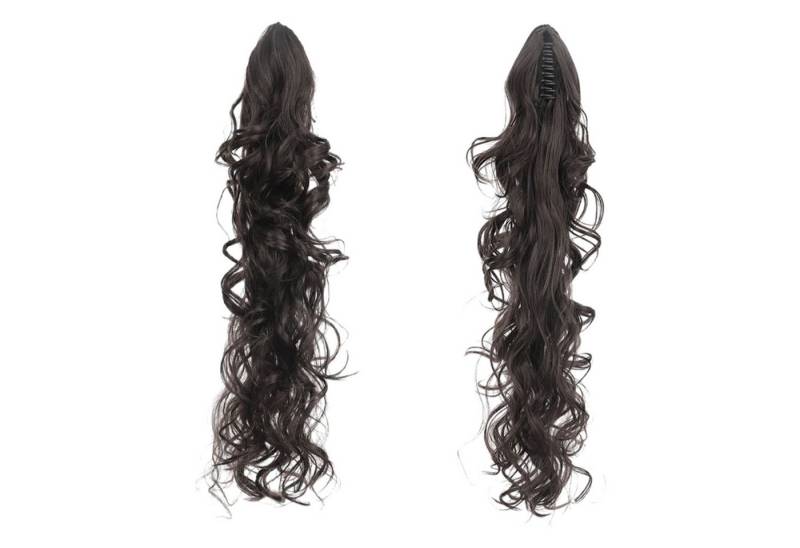 Refttenw Kunsthaarperücke Ponytail Extensions 70cm Gewellt Lockig Kunsthaare Lang Haar, Klammer Clip in Extensions von Refttenw