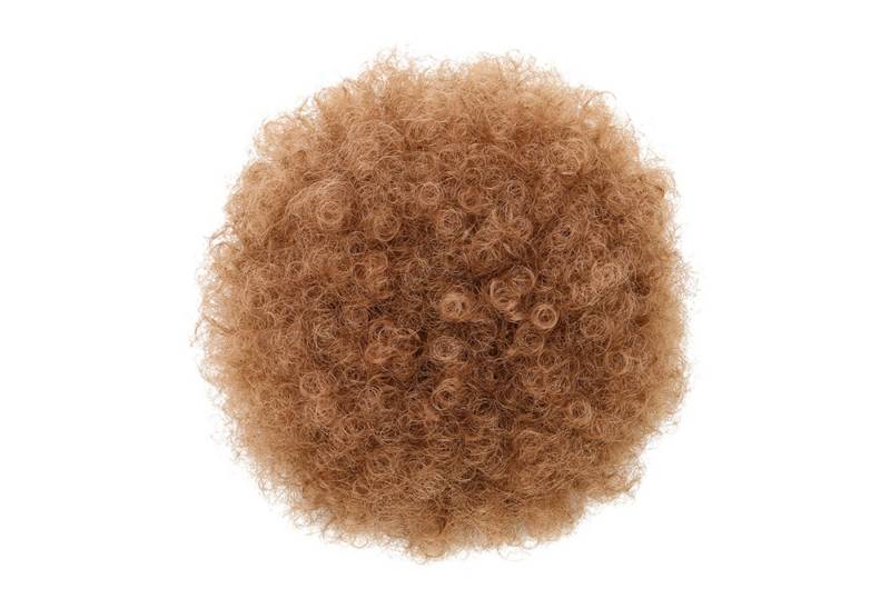 Refttenw Kunsthaarperücke Puff Hair Bun Kurzes Lockige Haar mit Kordelzug, Synthetische Chignon Haar Bun mit Clips von Refttenw