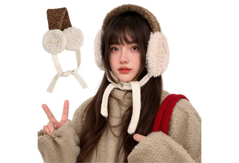 Refttenw Ohrenwärmer Damen Weiche Ohrenschützer ohne Bügel- Warme Kälteschutz& Anschmiegsam Leicht & faltbar von Refttenw