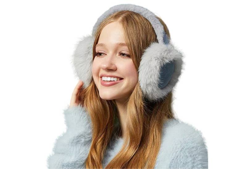 Refttenw Ohrenwärmer Faltbare tragbare Frostschutz-Ohrenschützer, Plüsch-Ohrenschützer von Refttenw