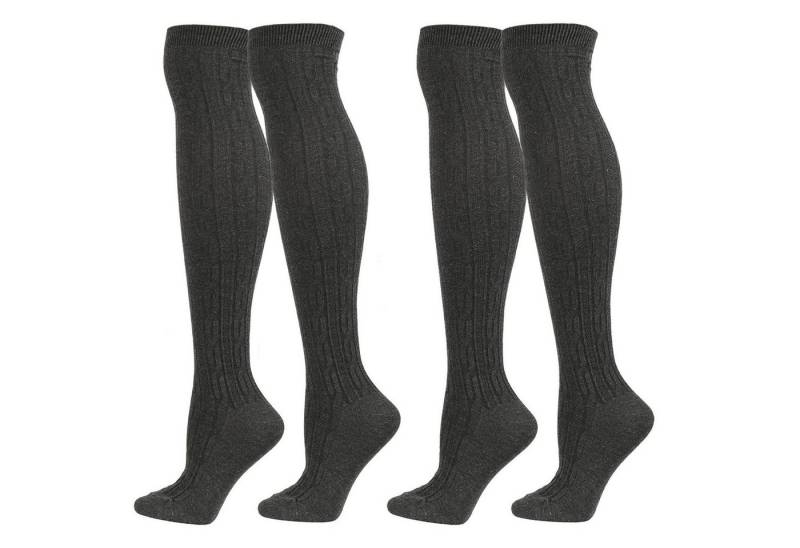 Refttenw Overknees 2 Paar Damen Winter Warme Overknees, Hohe Socken Kniestrümpfe von Refttenw
