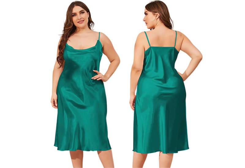 Refttenw Pyjama Nachthemd für Damen in großen Größen,Einstellbar Nachtkleid,Unterkleid von Refttenw