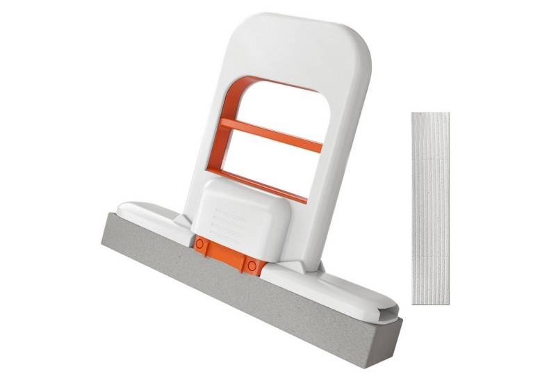 Refttenw Reinigungsschwamm Faltbarer Tischschwammmopp,Reinigungsbürste,mit Ersatz-Baumwollköpfen von Refttenw