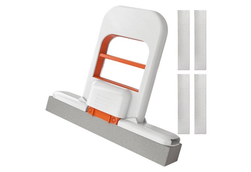 Refttenw Reinigungsschwamm Faltbarer Tischschwammmopp,Reinigungsbürste,mit Ersatz-Baumwollköpfen von Refttenw