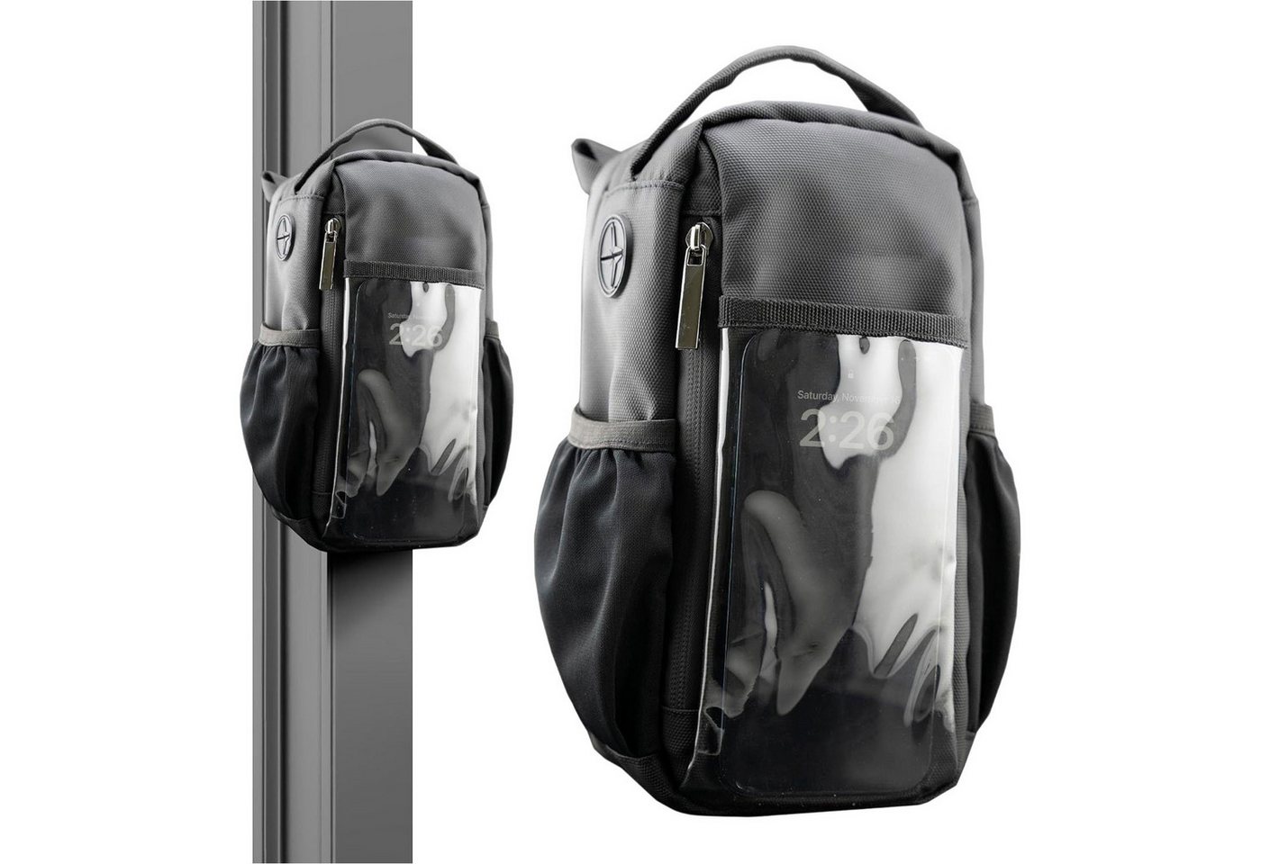 Refttenw Schultertasche Magnetische Sport-Trinkflaschentasche mit transparentem Fenster von Refttenw