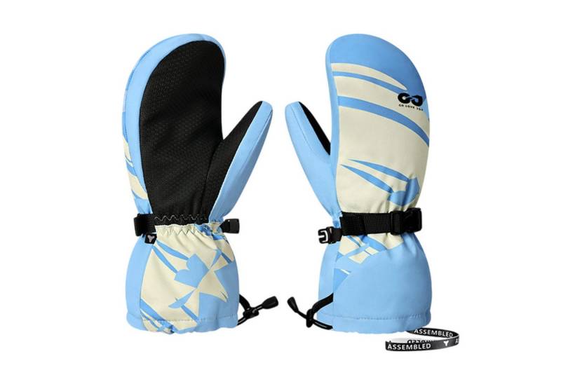 Refttenw Skihandschuhe Kinder Fäustlinge Thermohandschuhe Winterhandschuhe für Snowboard Wasserabweisend und Winddicht, für 4-12Jahre Jungen Mädchen von Refttenw