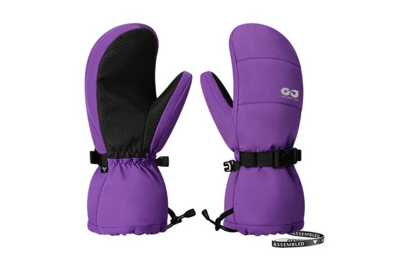 Refttenw Skihandschuhe Kinder Fäustlinge Thermohandschuhe Winterhandschuhe für Snowboard Wasserabweisend und Winddicht, für 4-12Jahre Jungen Mädchen von Refttenw