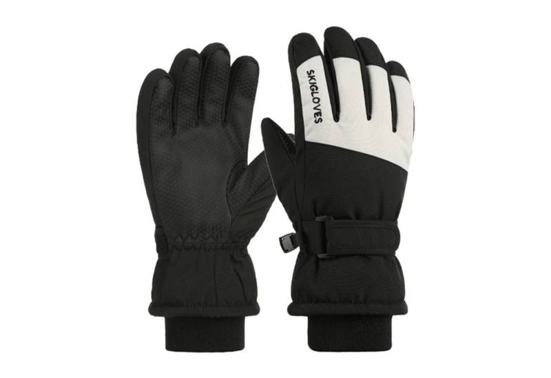 Refttenw Skihandschuhe Kinder Winter Warm Rutschfest Touchscreen Skifahren Handschuhe für 6-12 Jungen und Mädchen von Refttenw