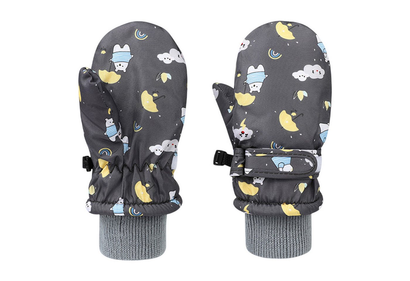 Refttenw Skihandschuhe Wasserdicht Kinder-Skihandschuhe,Winddicht Winterhandschuhe von Refttenw