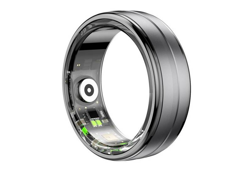 Refttenw Smart Ring Herren Damen Smartring Fitness Tracker Schlafmonitor, Mit Ladefach, 5ATM Wasserdichter Gesundheitsring von Refttenw
