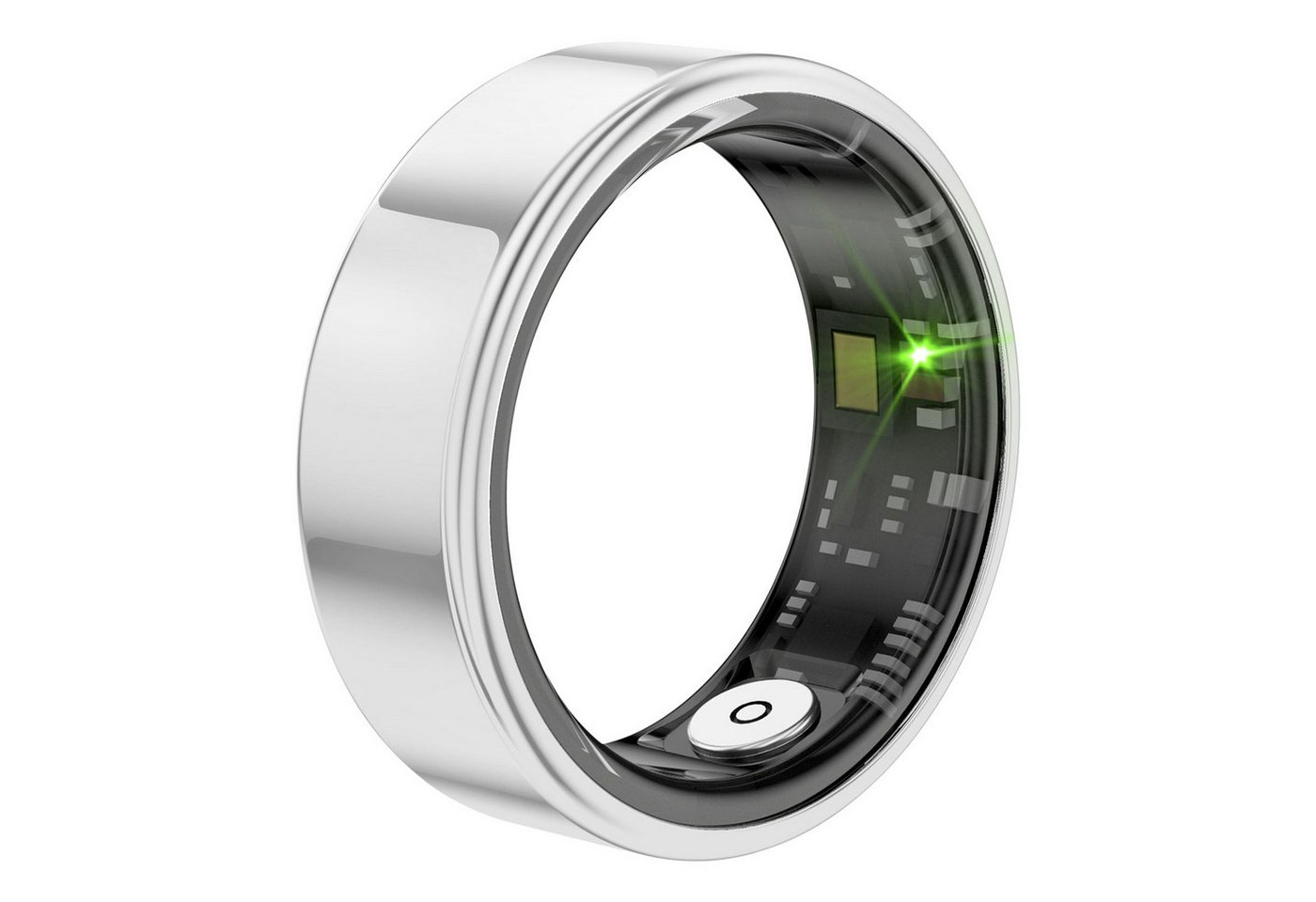 Refttenw Smart Ring Herren Damen Smartring mit 24/7 Gesundheitsmonitor, Fitness Tracker, Foto-Fernsteuerung, App-Anbindung, IP68 Wasserdicht von Refttenw