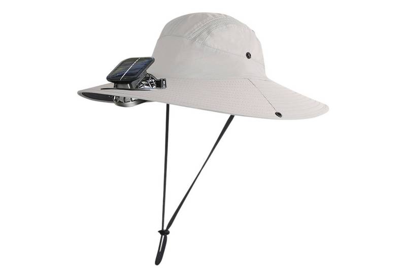 Refttenw Sonnenhut mit Ventilator, Fischerhut mit breiter Kremp Sonnenschutz USB Solar 3 einstellbare Windgeschwindigkeiten, Kinnband & Reflektorstreifen Refttenw Sonnenhut mit Ventilator, Fischerhut mit breiter Kremp Sonnenschutz USB Solar 3 einstellbare Windgeschwindigkeiten, Kinnband & Reflektorstreifen von Refttenw