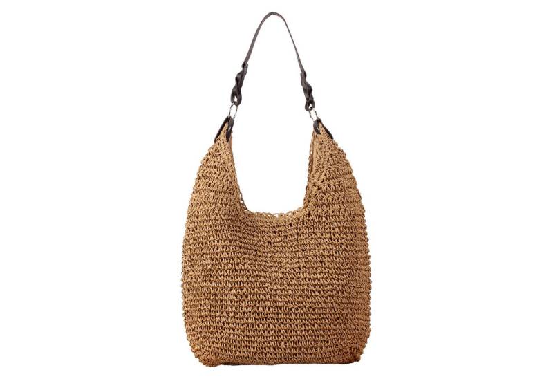 Refttenw Strandtasche Damen Strohtasche Sommer Boho Umhängetasche Handgewebt (1-tlg), für Urlaub Reisen Strand Täglicher Gebrauch von Refttenw