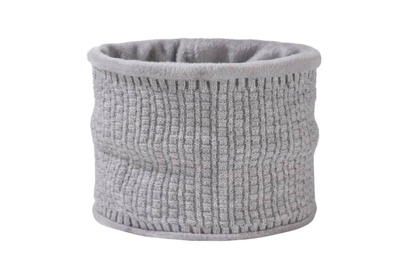 Refttenw Strickschal Loop Schal Damen Herren Thermal Fleece Schlauchschal, Halswärmer 27x20cm von Refttenw