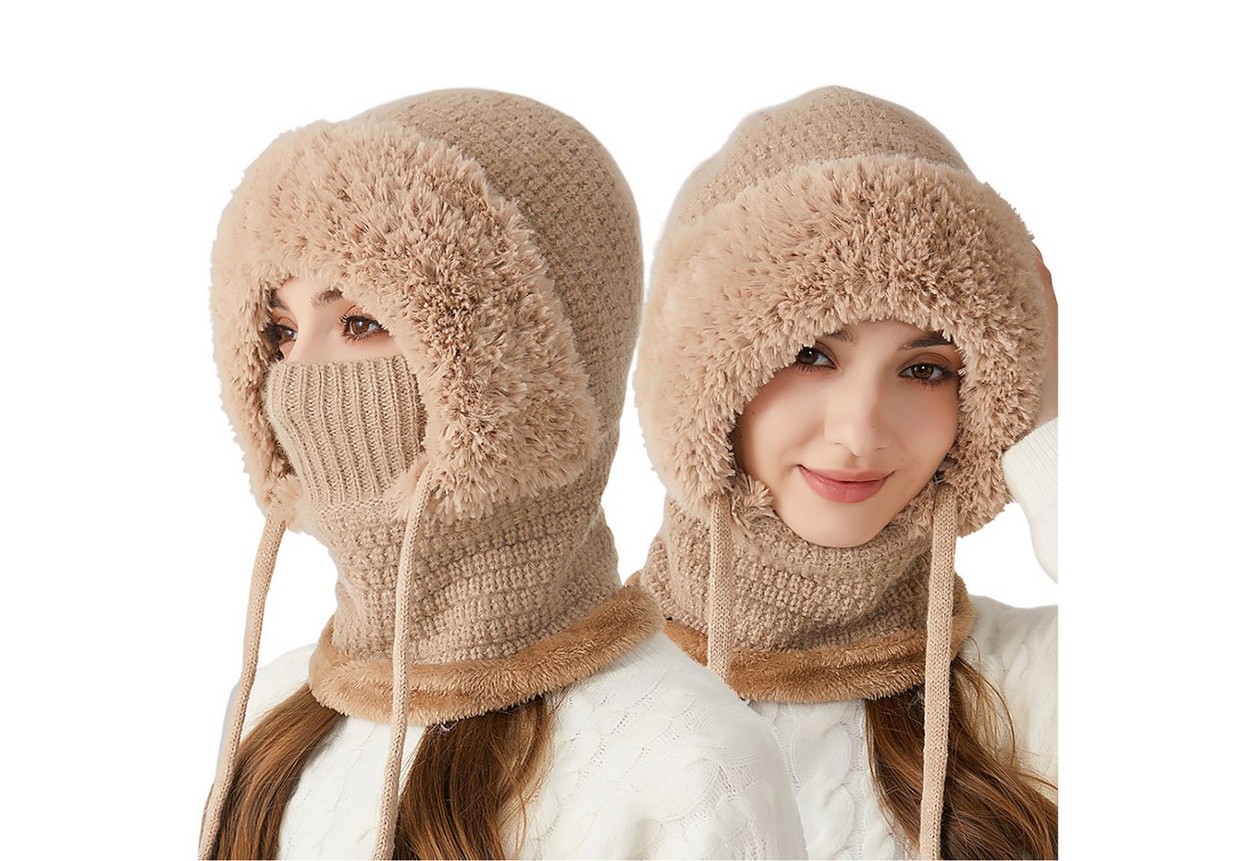 Refttenw Sturmhaube 3 in 1Winter Thermo Skimaske,Balaclava für Radfahren,Gesichtshaube von Refttenw