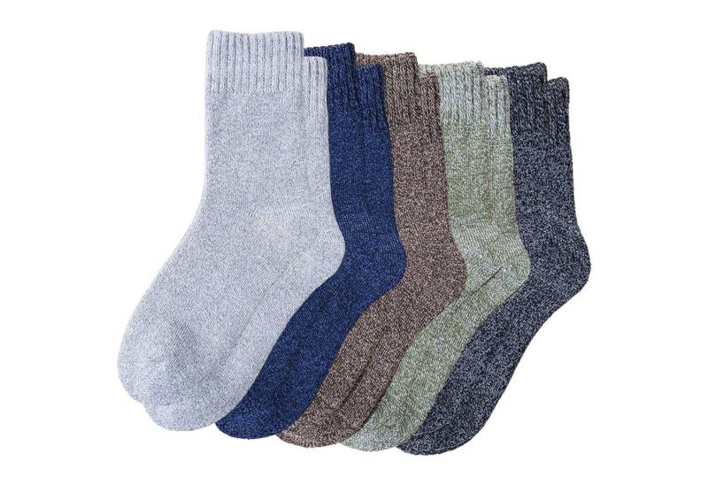 Refttenw Thermosocken 5 Paar Winter Warme Thermosocken mit Frottee für Damen Herren von Refttenw