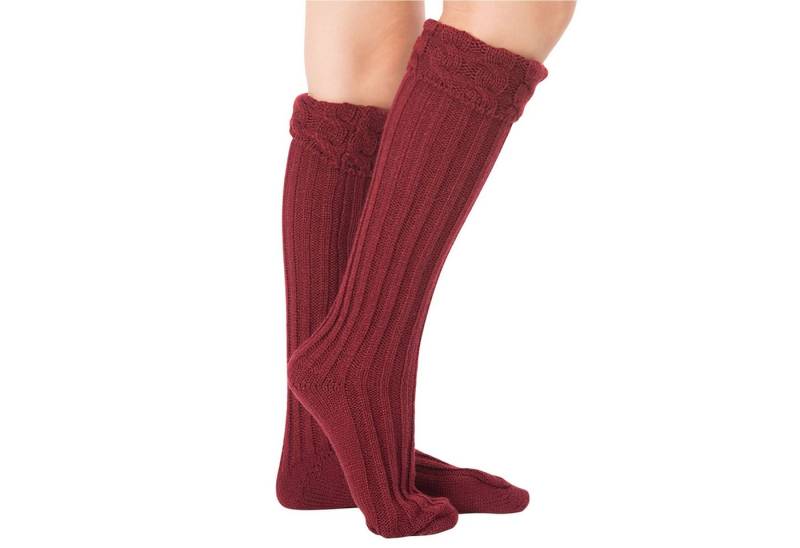 Refttenw Thermosocken Warme Stricksocken Kniestrümpfe Damen,Lange Stricksocken von Refttenw