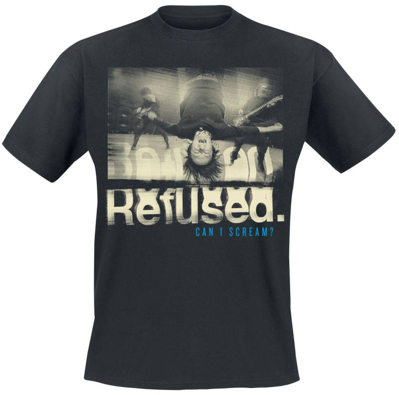 Refused T-Shirt - Can I Scream - S bis XXL - für Männer - Größe S - schwarz  - Lizenziertes Merchandise! von Refused