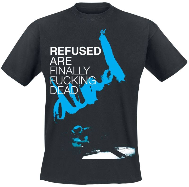 Refused T-Shirt - Dead - S bis XXL - für Männer - Größe XL - schwarz  - Lizenziertes Merchandise! von Refused