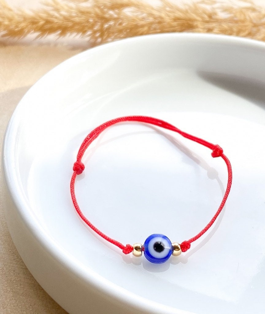 Blau Auge Armband Für Männer Frauen Unisex Baby Mini String von RegalElixirShop