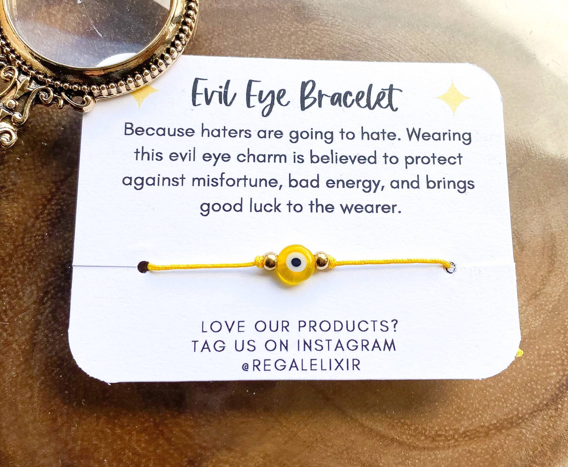 Gelb Auge Armband Für Männer Frauen Baby Unisex von RegalElixirShop