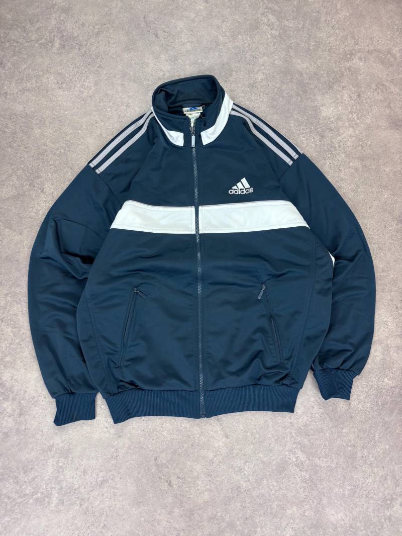 Adidas Track Jacket | Vintage 90S Grey With Back Print Casual Sportswear For Men & Women Retro Gift Adidas Track Jacket | Vintage 90S Grey With Back Print Casual Sportswear For Men & Women Retro Gift von RegardezVintage