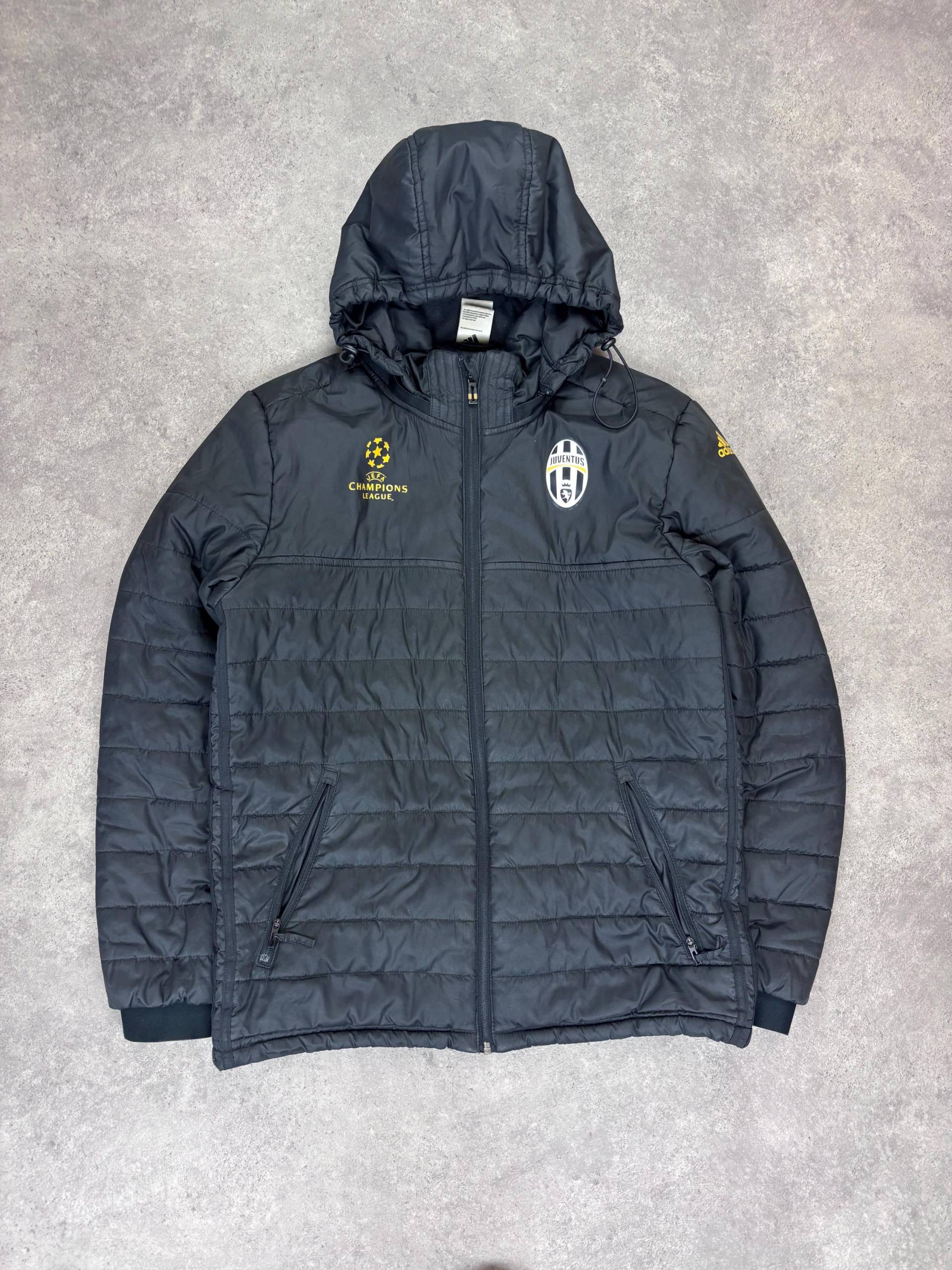 Juventus 2017 Champions League Daunenjacke Schwarz S | Adidas Vintage Winterjacke Gift For Sport Lover von RegardezVintage