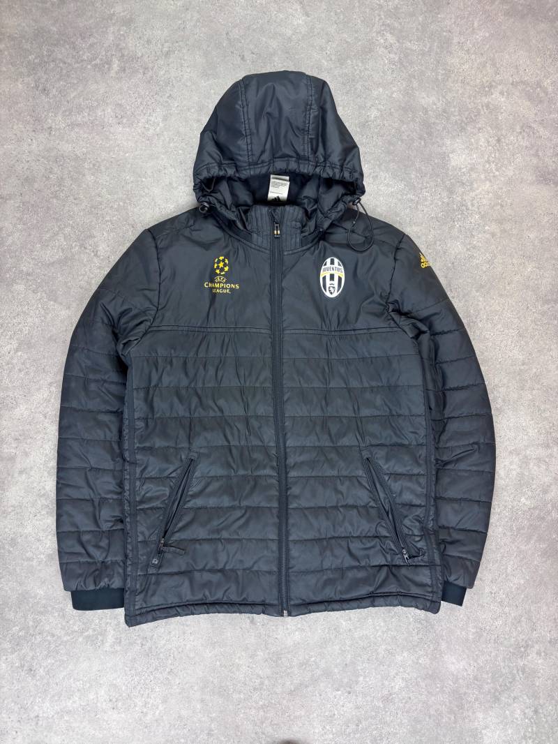 Juventus 2017 Champions League Daunenjacke Schwarz S | Adidas Vintage Winterjacke Gift For Sport Lover von RegardezVintage