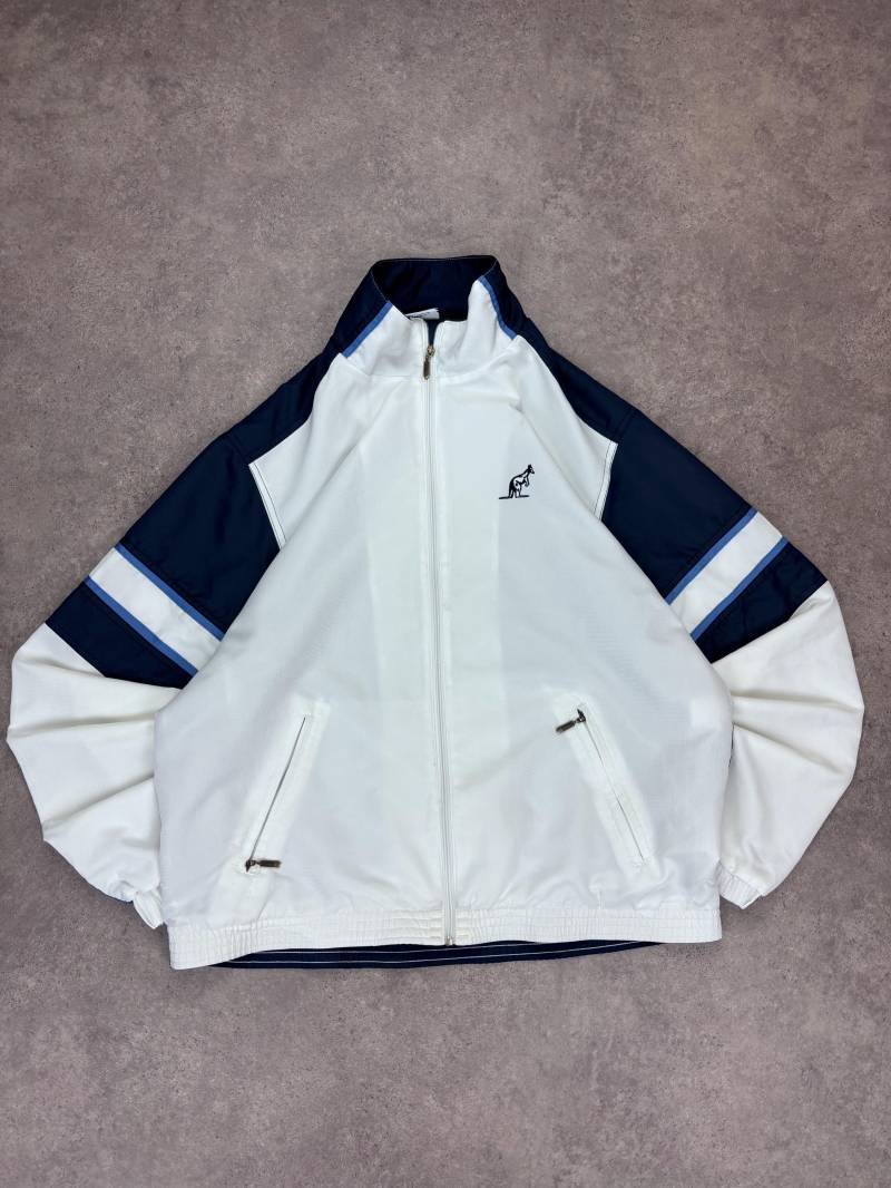 Vintage Australian L'alpina Track Jacket Blue White - 90S Retro Tennis Windbreaker Vintage Sportswear Y2K Streetwear Size L von RegardezVintage