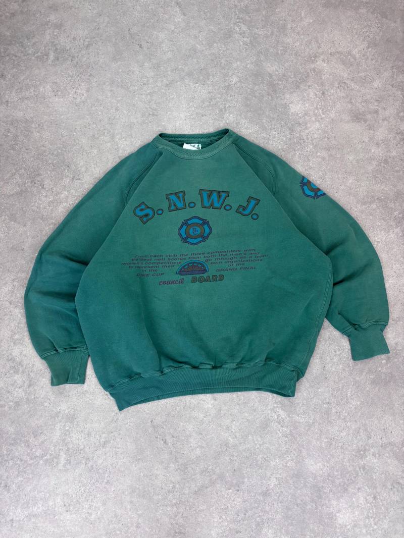 Vintage Best Company Olmes Carretti Sweatshirt Green Xl | 90S Collection Piece By True Vintage Collector's Item von RegardezVintage
