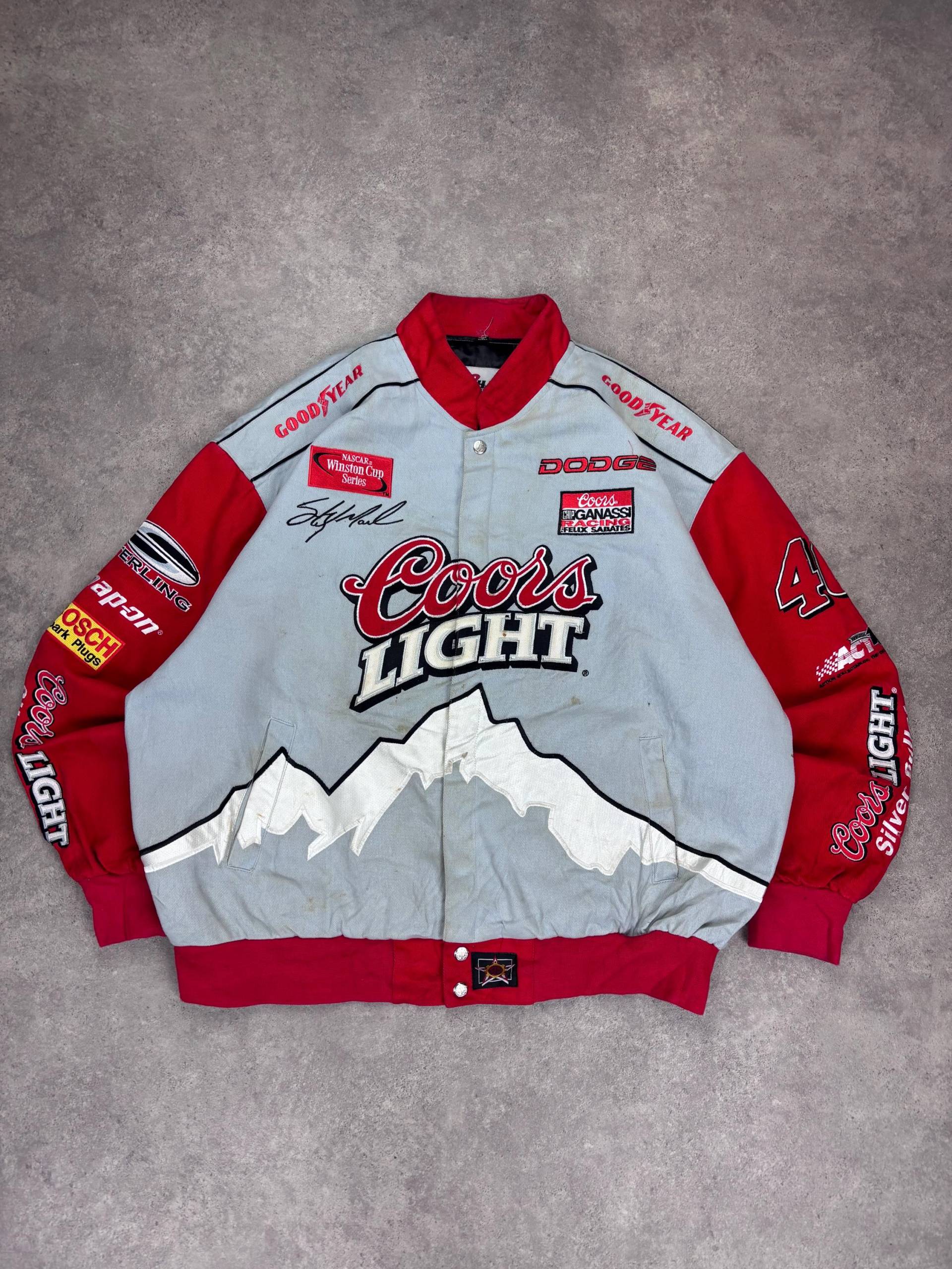 Vintage Coors Light Racing Jacket | Nascar Dodge #40 Sterling Marlin 90S Style Embroidered Bomber Made in Korea von RegardezVintage