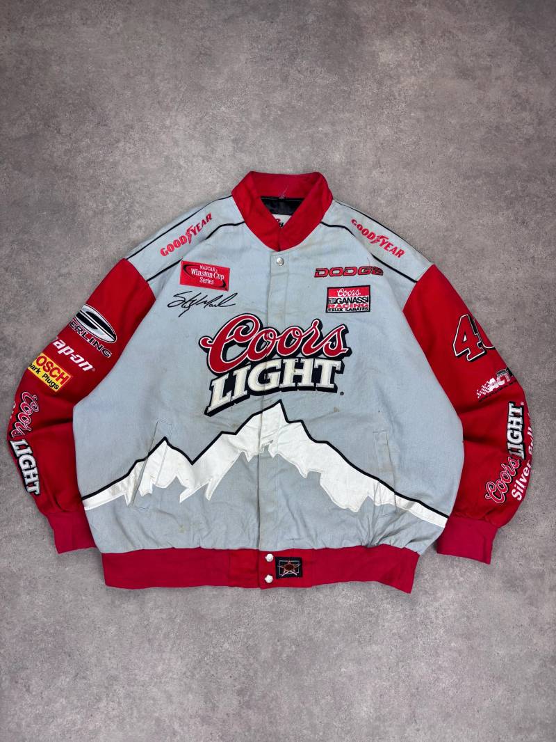 Vintage Coors Light Racing Jacket | Nascar Dodge #40 Sterling Marlin 90S Style Embroidered Bomber Made in Korea von RegardezVintage
