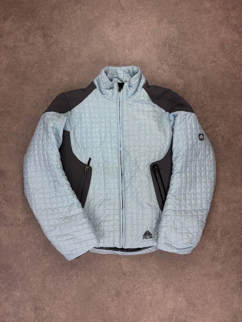 Vintage Nike Acg 90S Puffer Jacket Women's M | Light Blue Grey Outdoor Thermo Coat Retro Ski & Hiking von RegardezVintage