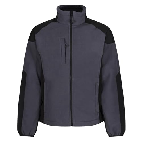 Regatta Professional Herren Men's Broadstone Wind Resistant Full Zip Fleece Fleecejacke, Grau, L von Regatta