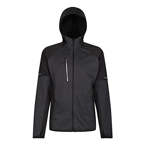 Regatta Professional Herren Men's X-pro Coldspring Ii Hybrid Full Zip Hooded Fleece Fleecejacke, Grau meliert/Schwarz, L von Regatta Professional