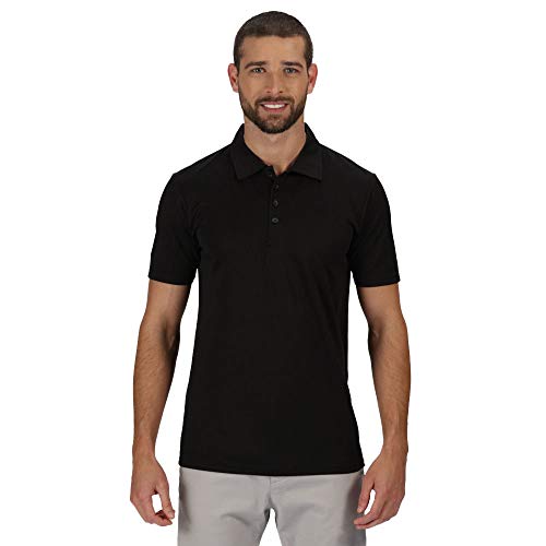 Regatta Herren Professional Mens Honestly Made Recycled Polo Shirt Polohemd, Schwarz, M von Regatta