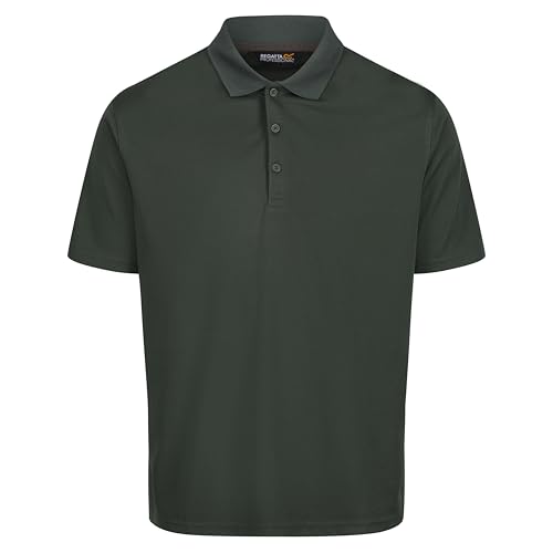 Regatta Professional Herren Mens Pro Wicking Polo Short Sleeved T Shirt Polohemd, dunkelgrün, 4XL von Regatta Professional